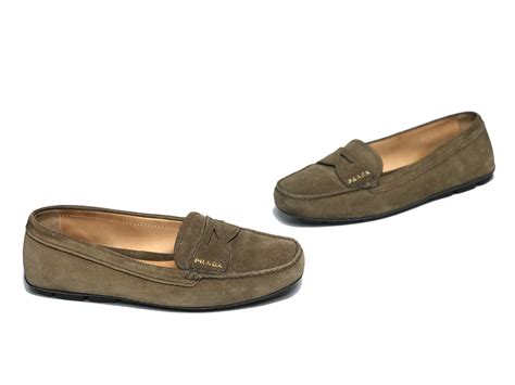 prada brown suded moccasins women|Prada Livermore.